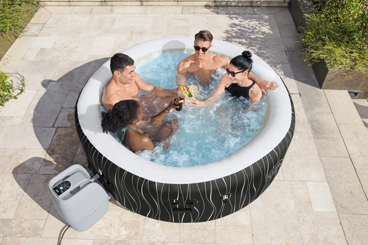 JACUZZI LAY-Z-SPA HOLLYWOOD AIR JET z pokrywą 196x66 - BES60059