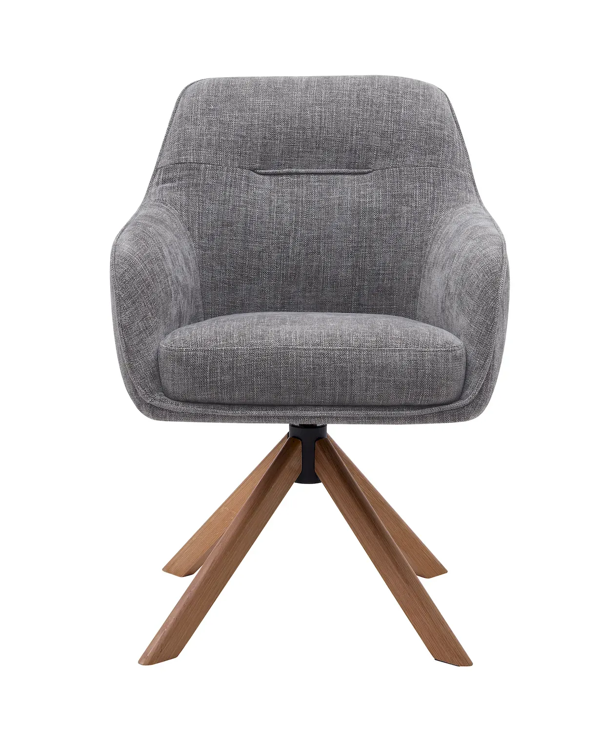 Krzesło obrotowe AVOLA z podłokietnikami - grafitowy - UN_53250003