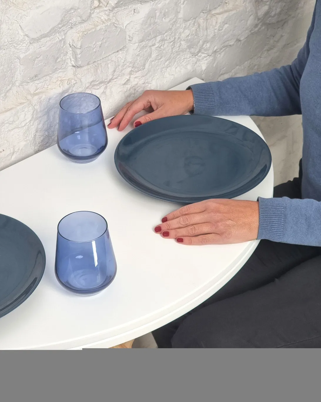 Półokrągły stół rozkładany JUBI śr. 100cm czerwony - NRGBTJ100_E12