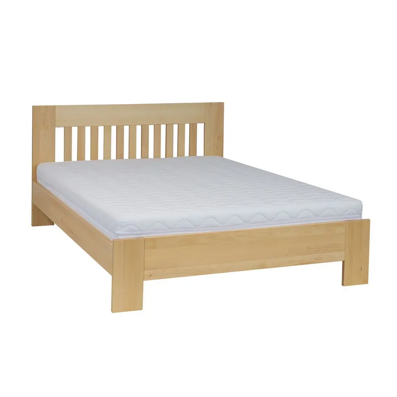 Łóżko bukowe LK186 Orzech 200x200 DREWMAX