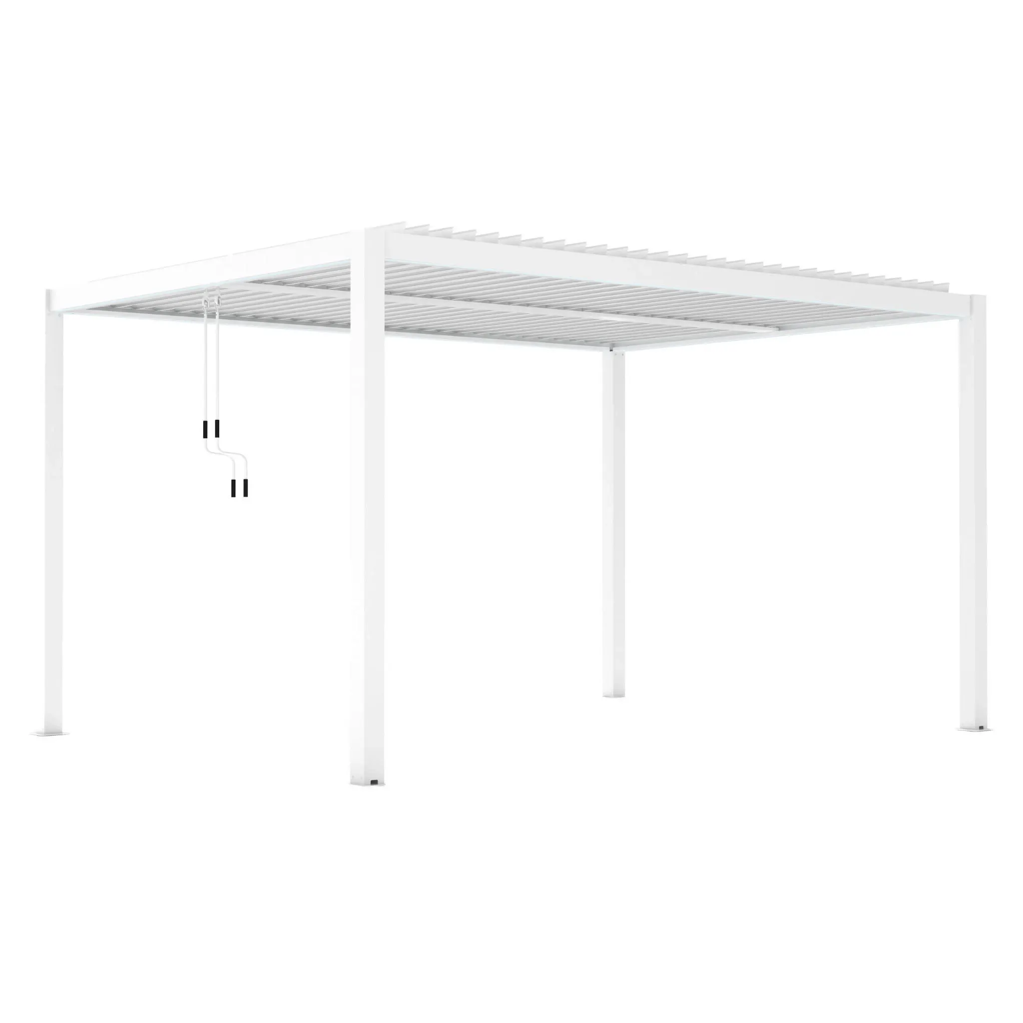 Pergola LUXE 4x4x2,5m biała z oświetleniem LED Esti&Esta