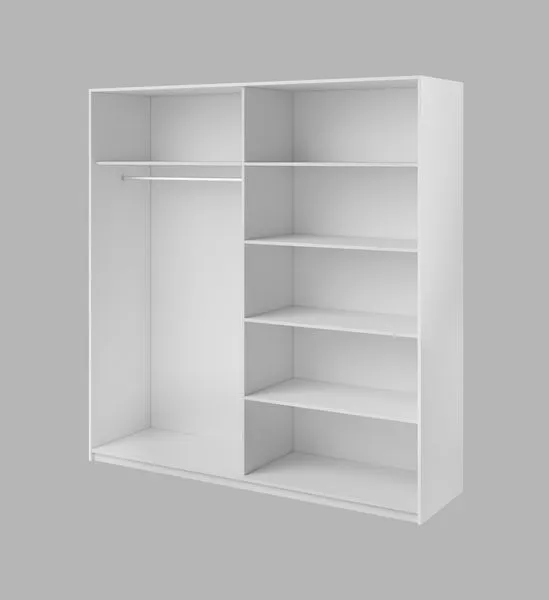 Szafa GALAXY 68 przesuwna 2-drzwiowa z lustrem abisko ash 220x210x61cm - 24AAEA68