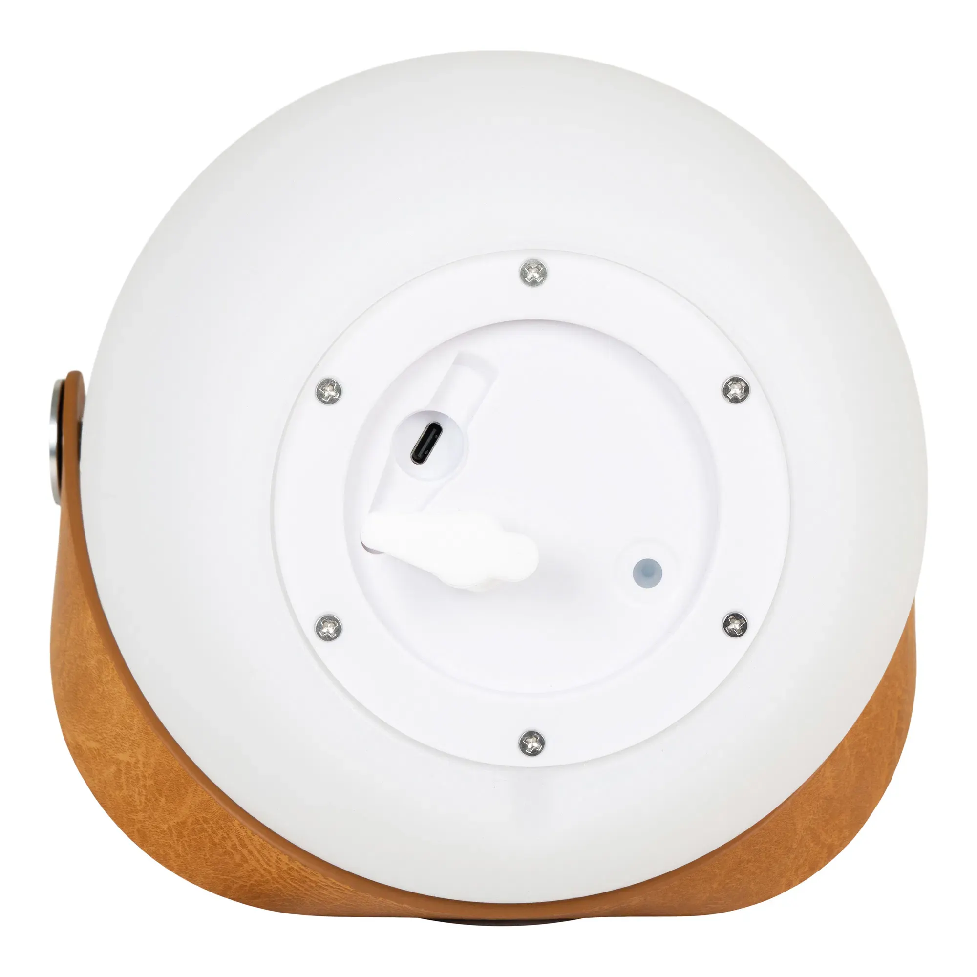 Lampa CARDIFF z paskiem biała głośnik bluetooth ładowalna - 6405180
