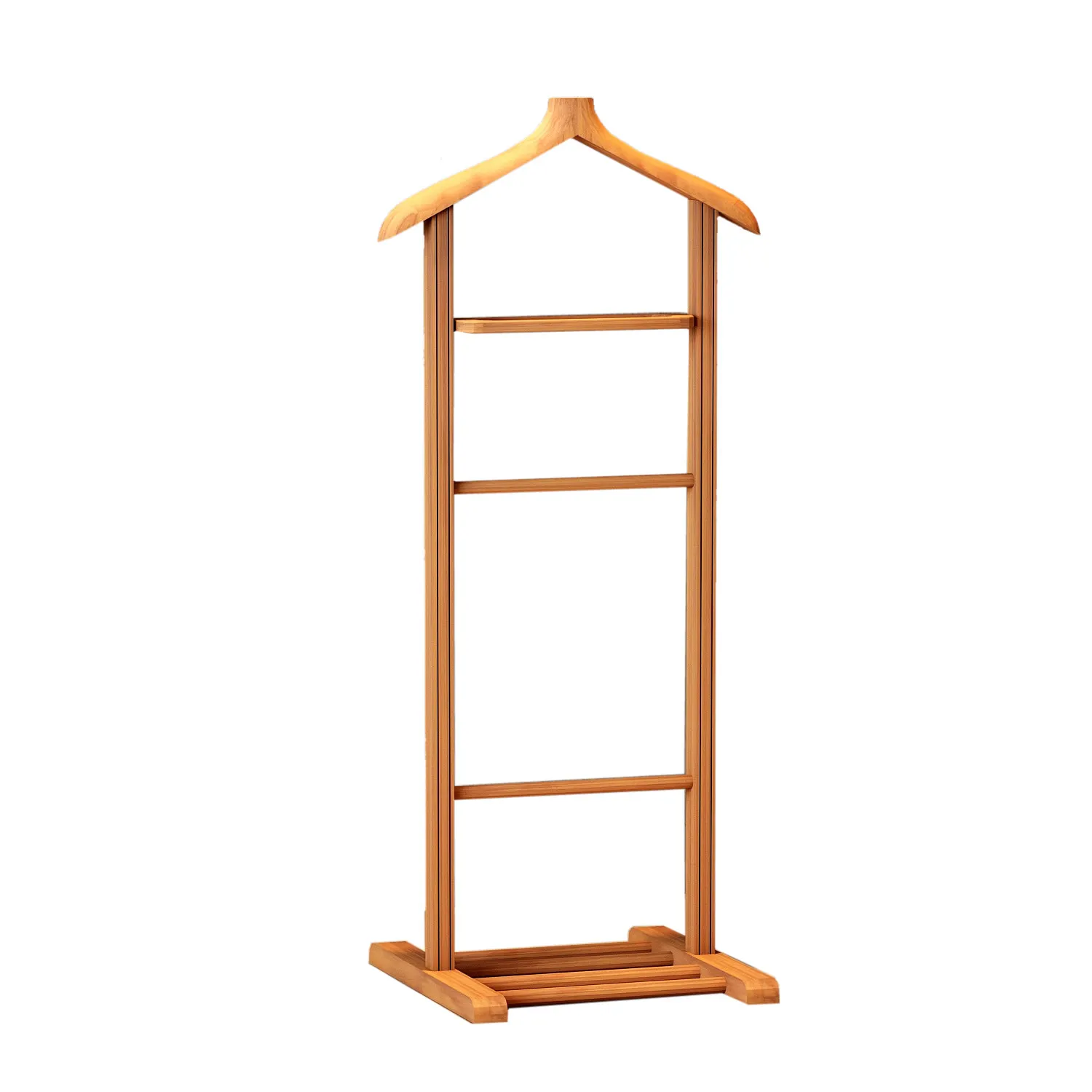Wieszak stojący drewniany na ubrania BETA SINGLE 120 cm naturalny