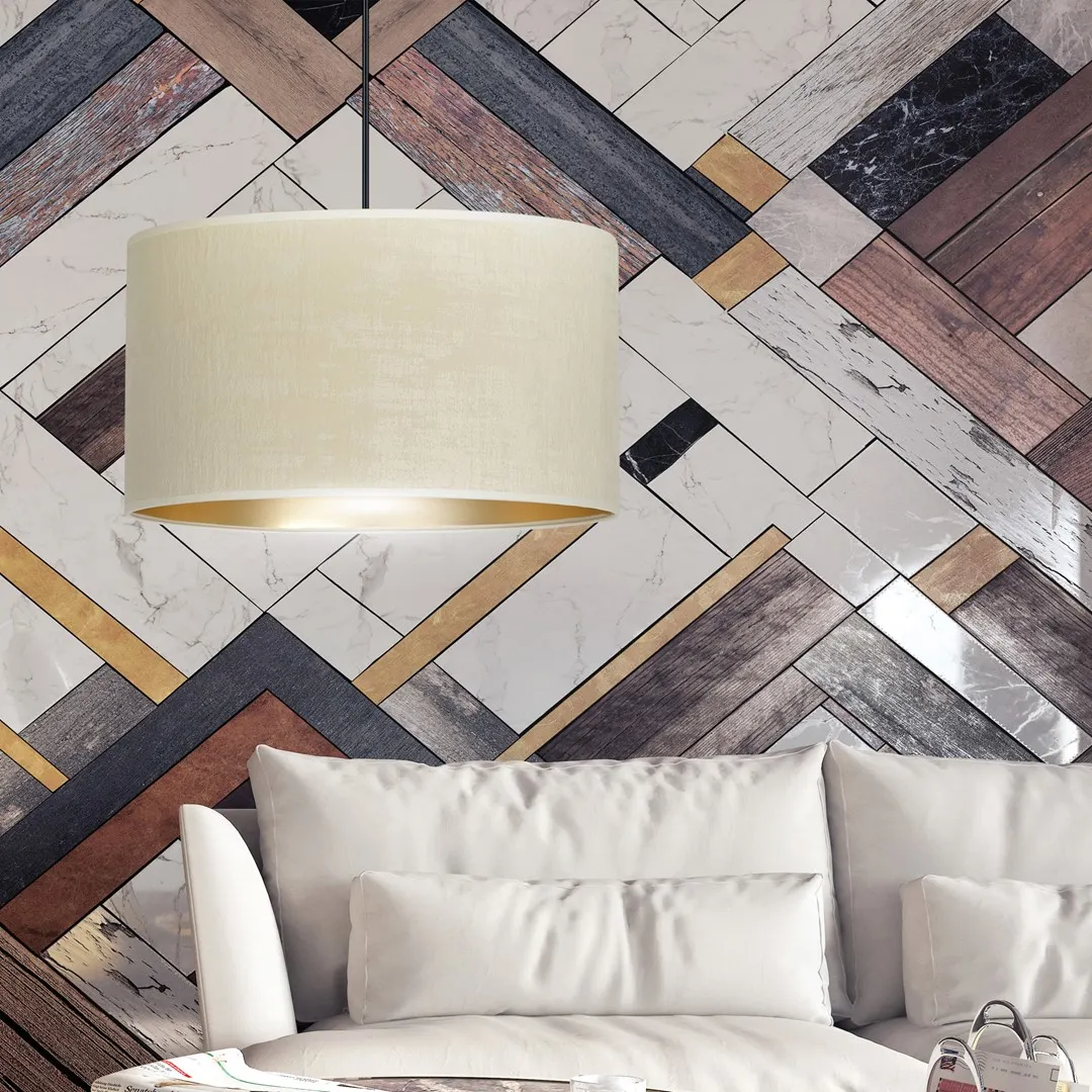 Lampa wisząca HILDE 1 czarny biały — zdjęcie 7