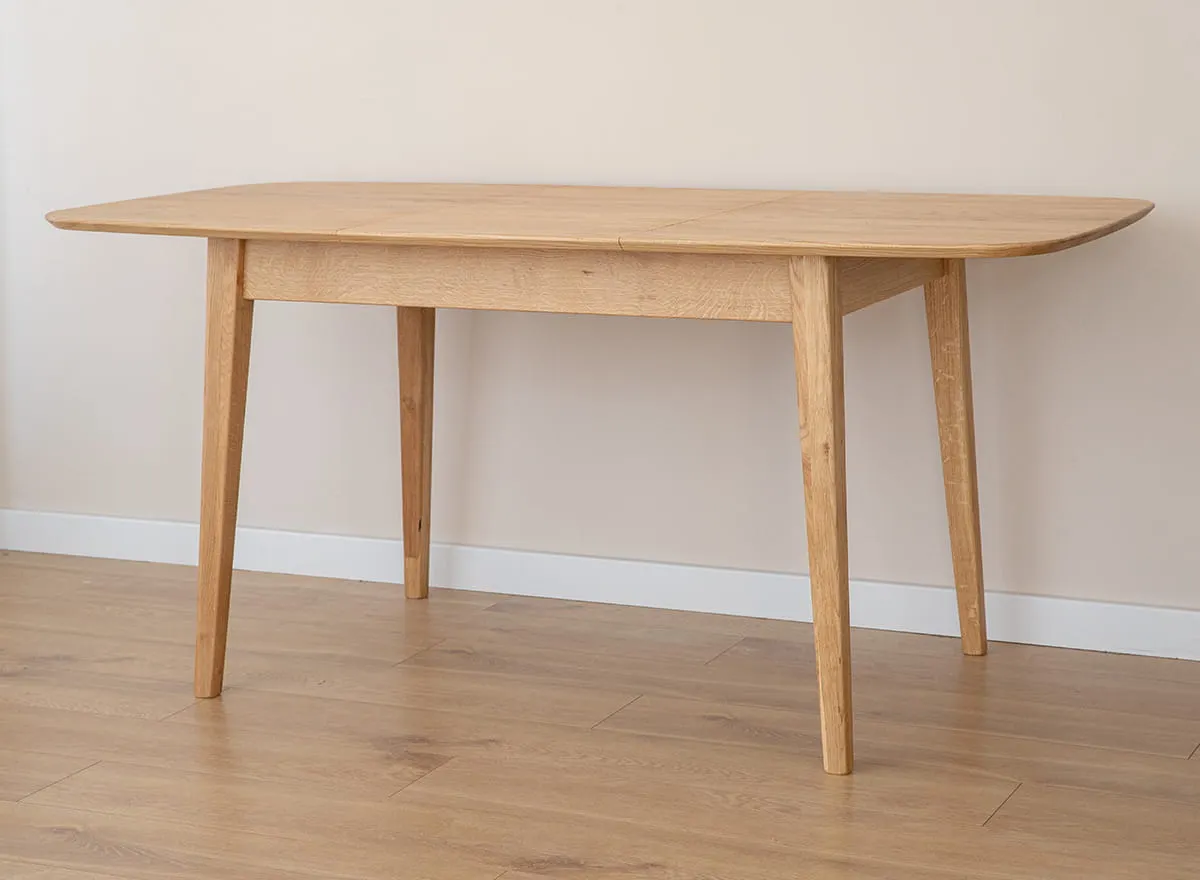 Stół dębowy ORBETELLO rozkładany 80x120(165) cm - dąb olejowany - KULSR120_45