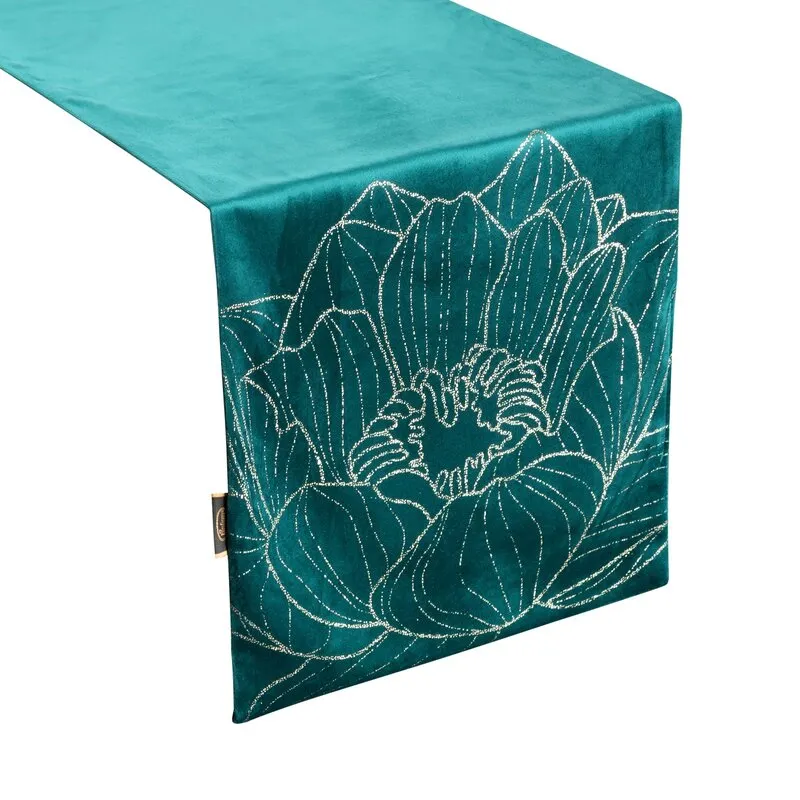 OBRUS BLINK 13 35 X 180 CM CIEMNOTURKUSOWY - EU_389979