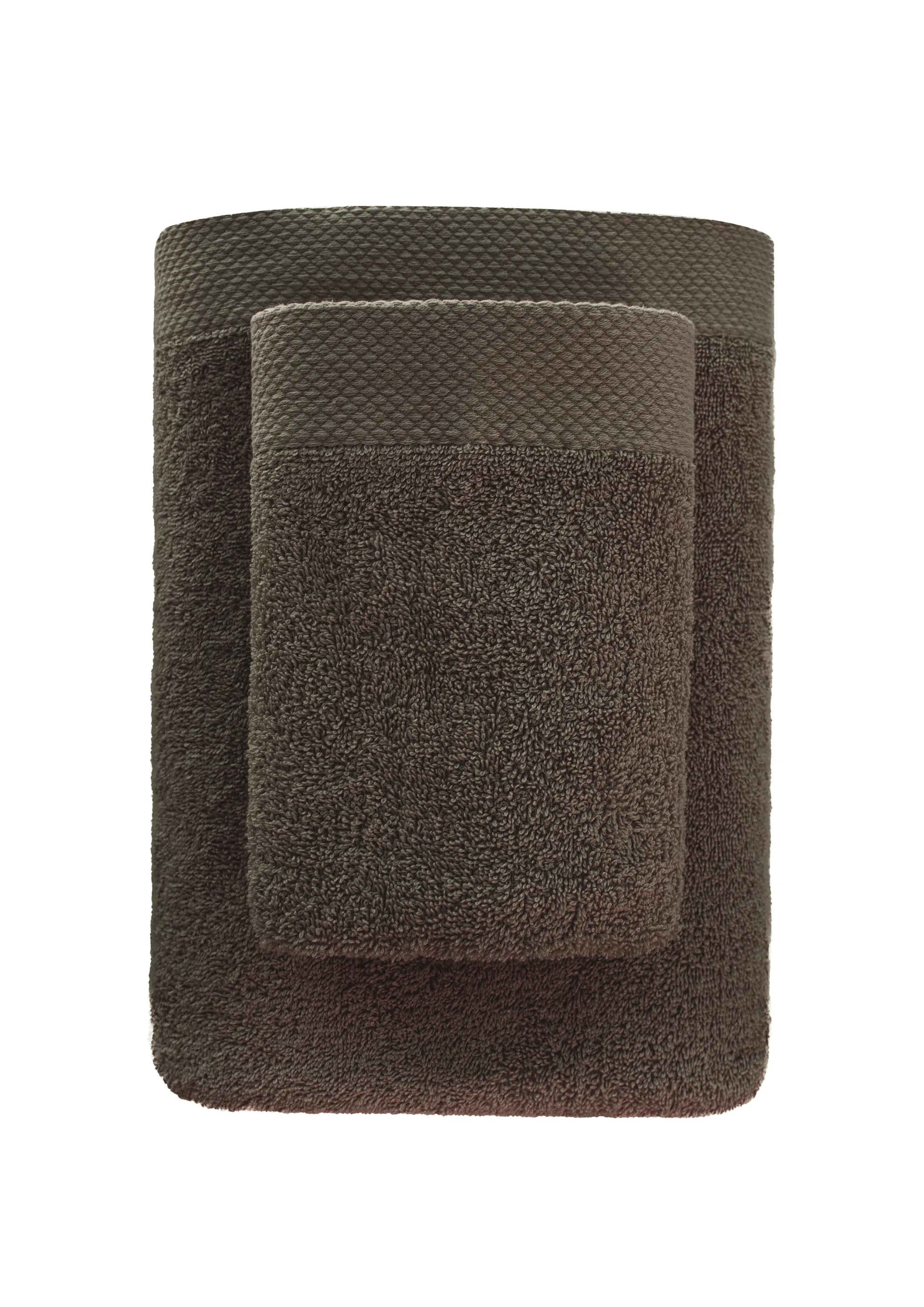 Ręcznik frotte BOHO 50x90 gramatura 500 brązowy - FARO_29449