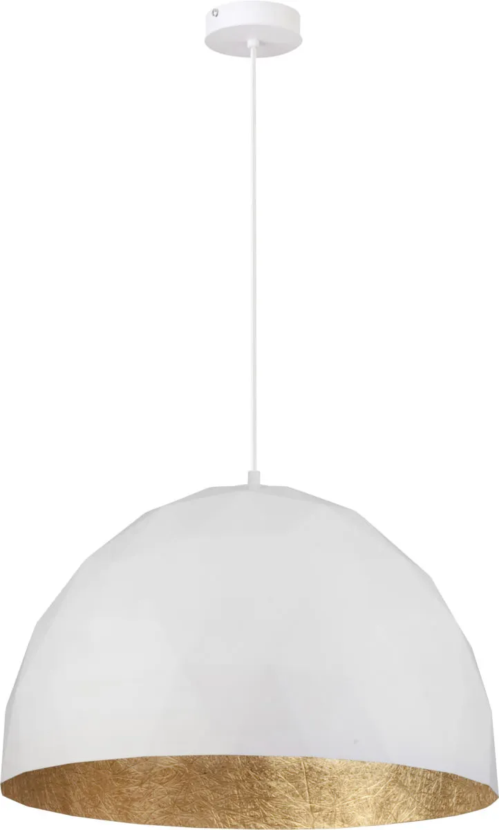 Lampa wisząca DIAMENT L biało-złota