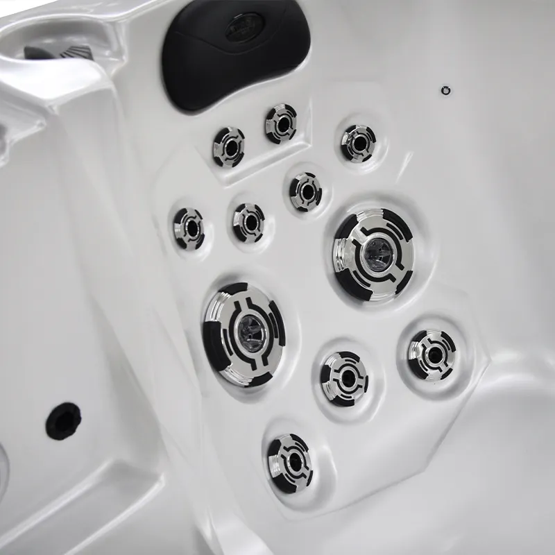 Jacuzzi ogrodowe 2-os. z hydromasażem SPA-749 200x135 cm biały/antracyt - HS_SPA749-3282