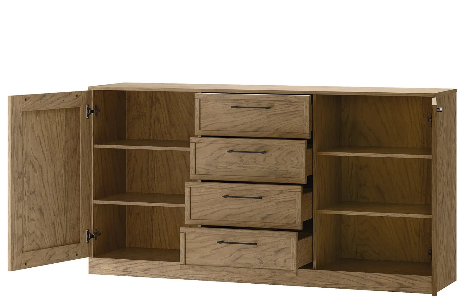 COZY 47 Komoda 2-drzwiowa z 4 szufladami SZYNAKA - TH-100-1584