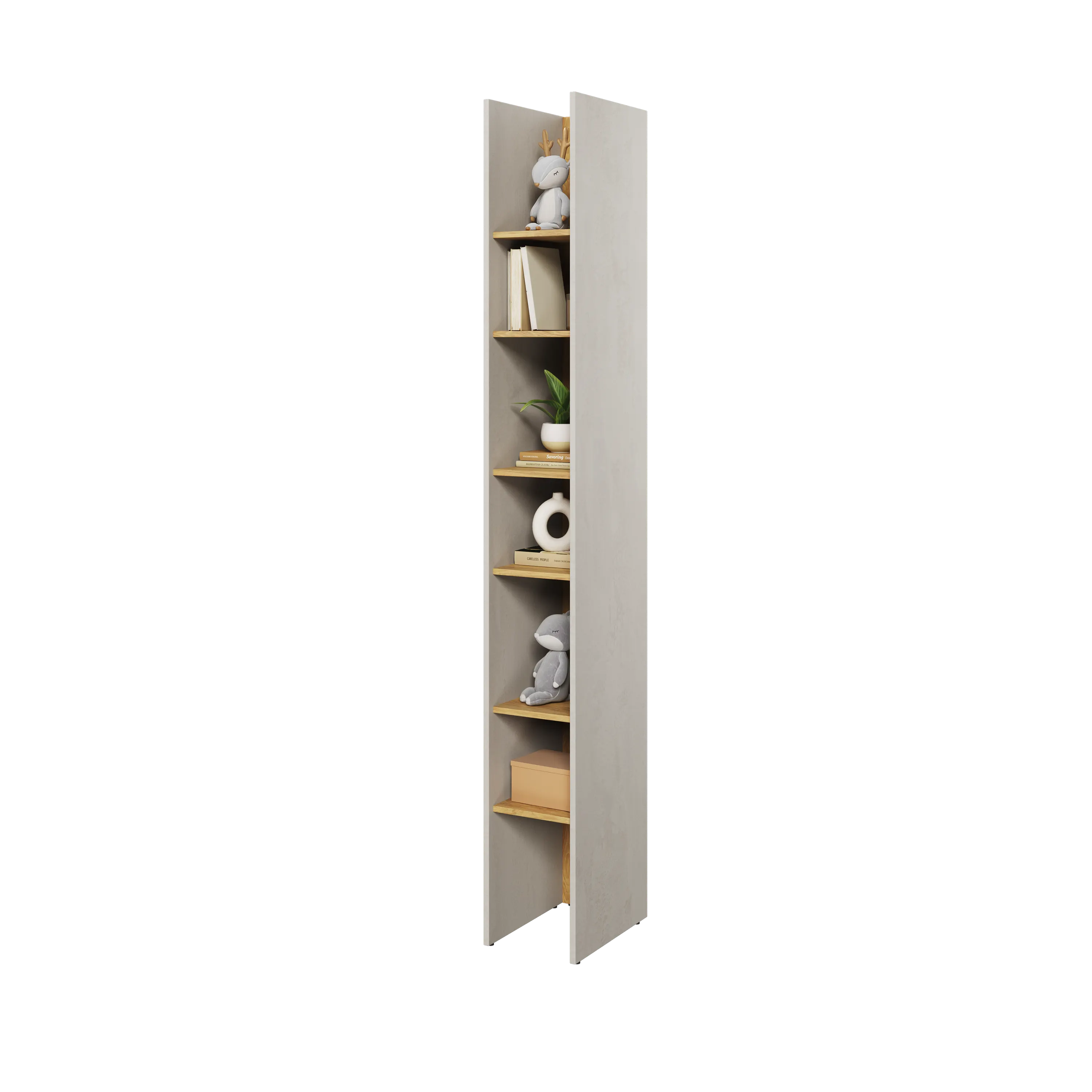 Wąski regał Teen Flex TF-03 27cm szary