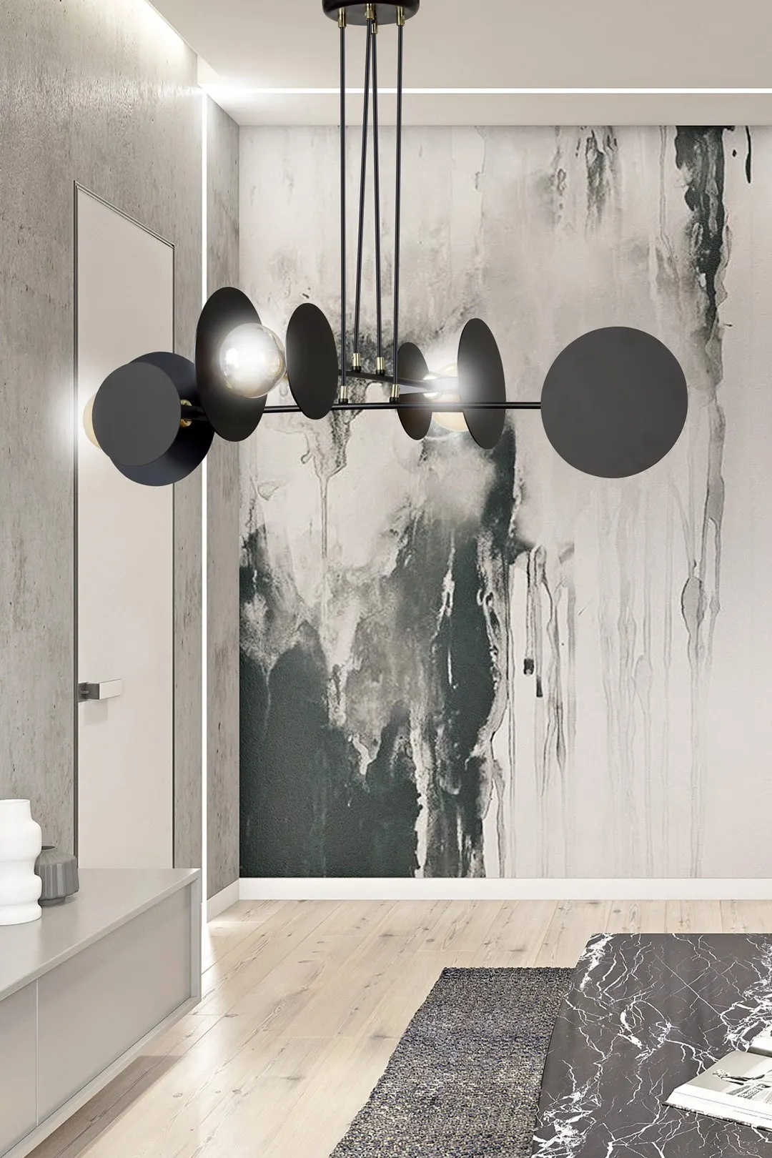 Lampa wisząca IDEA Czarny 792/4 - 792/4