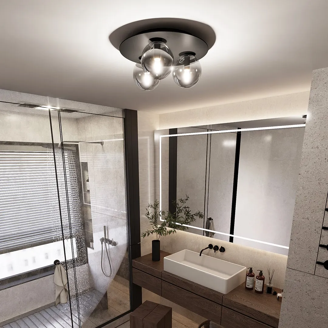 Lampa sufitowa SOLAR Czarny 1128/3 - 1128/3