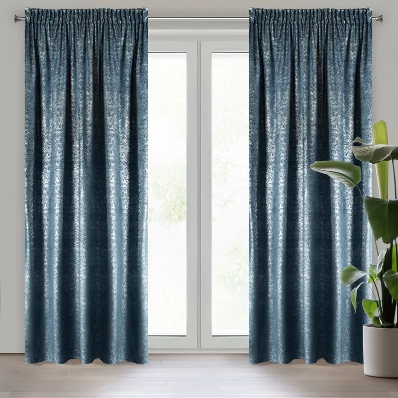 ZASŁONA GOTOWA D91 CYPR NA TAŚMIE 140 X 270 CM GRANATOWY ZASŁONA GOTOWA D91 CYPR NA TAŚMIE 140 X 270 CM GRANATOWY