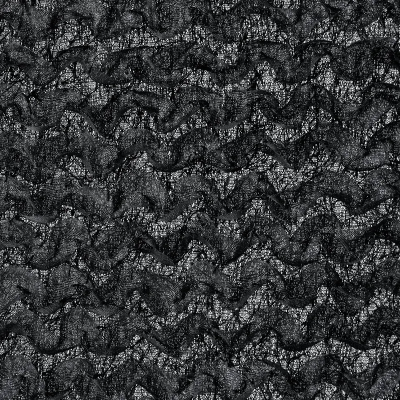 ZASŁONA GOTOWA TIFFANY 135 X 250 CM CZARNY - EU_459660