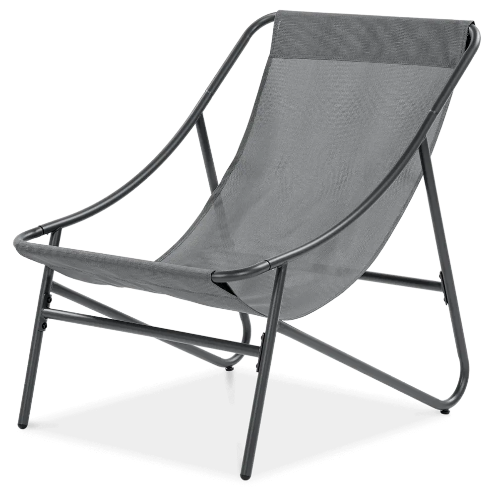 Zestaw mebli ogrodowych CASPER 3-set stalowy ciemnoszary - FG005526