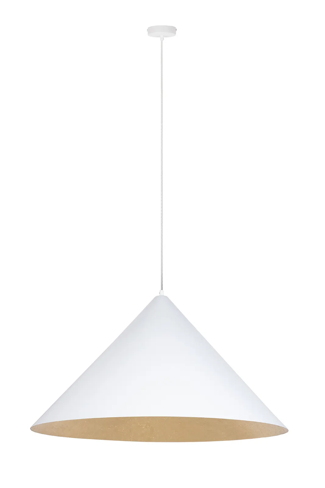 Lampa wisząca VESUVIO M biało-złota