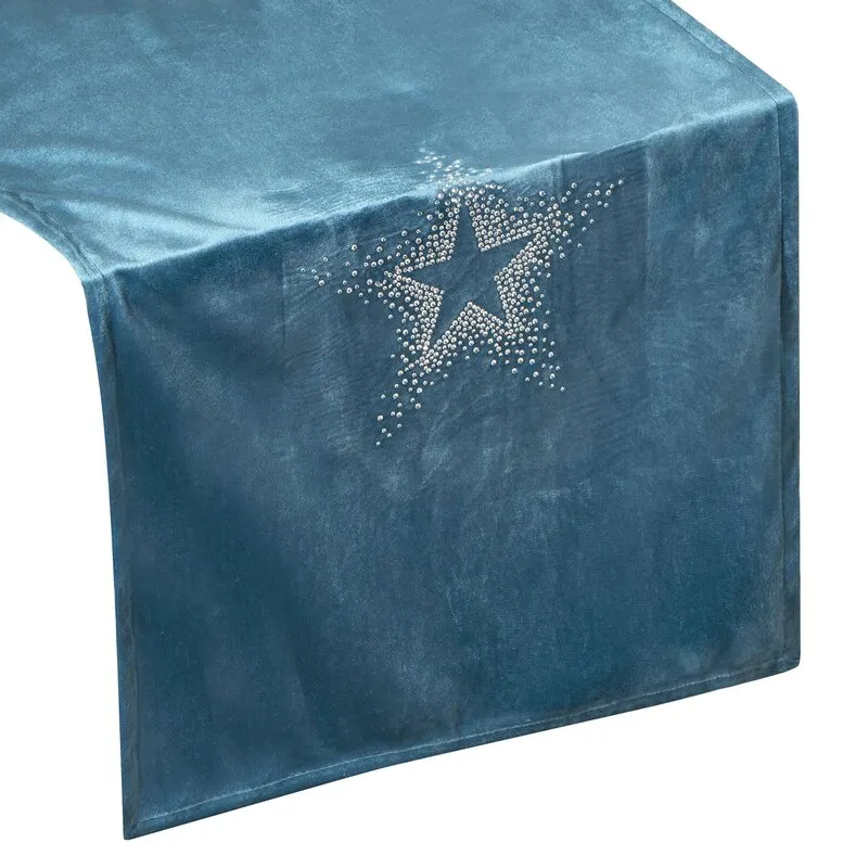 OBRUS ILONA 40X140 CM GRANATOWY - EU_354682