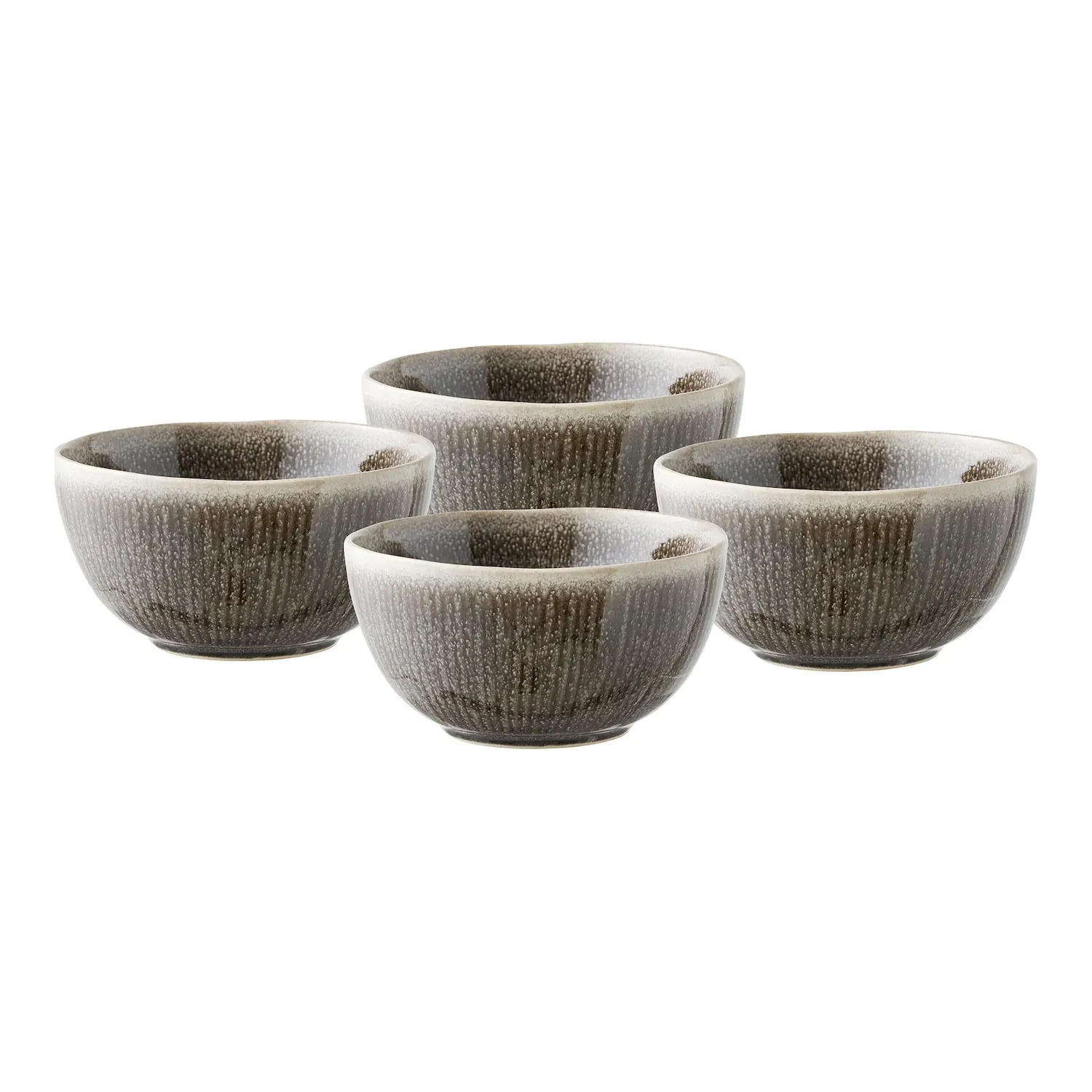 Miska ceramiczna VIOLA 14,5x7, zestaw 4 szt. szary