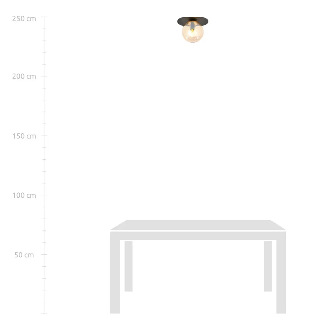 Lampa sufitowa PLAZA Czarny 1120/1 - 1120/1