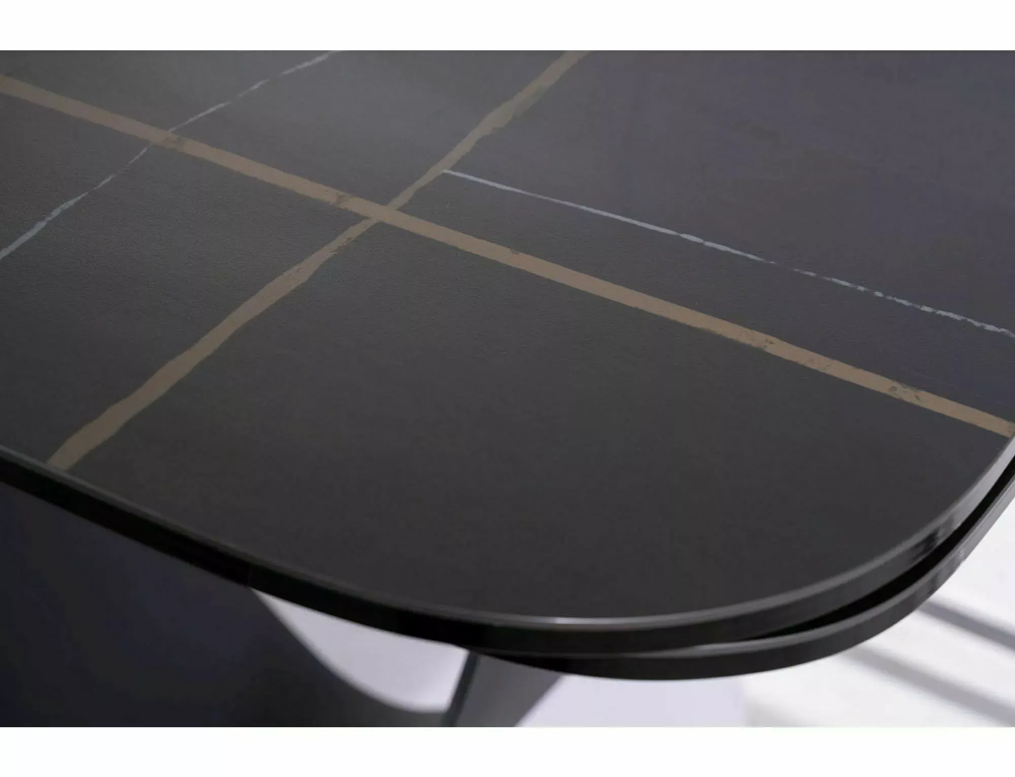 Stół rozkładany INFINITY CERAMIC 95x160(240) Azario Black czarny stelaż czarny Signal — zdjęcie 8