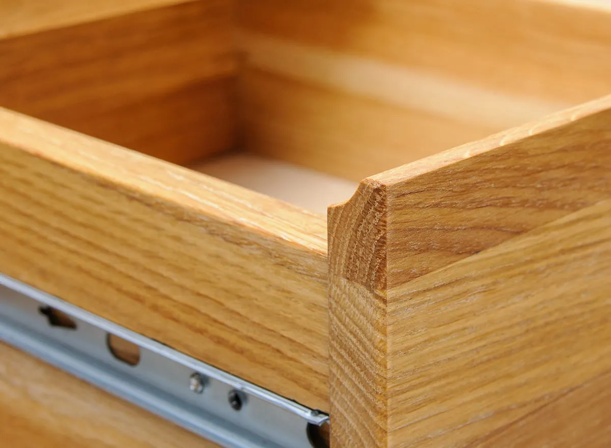 Stolik na kwiaty z szufladą i pólką dębowy Gialo 90x30x30 cm - 2SGIA02