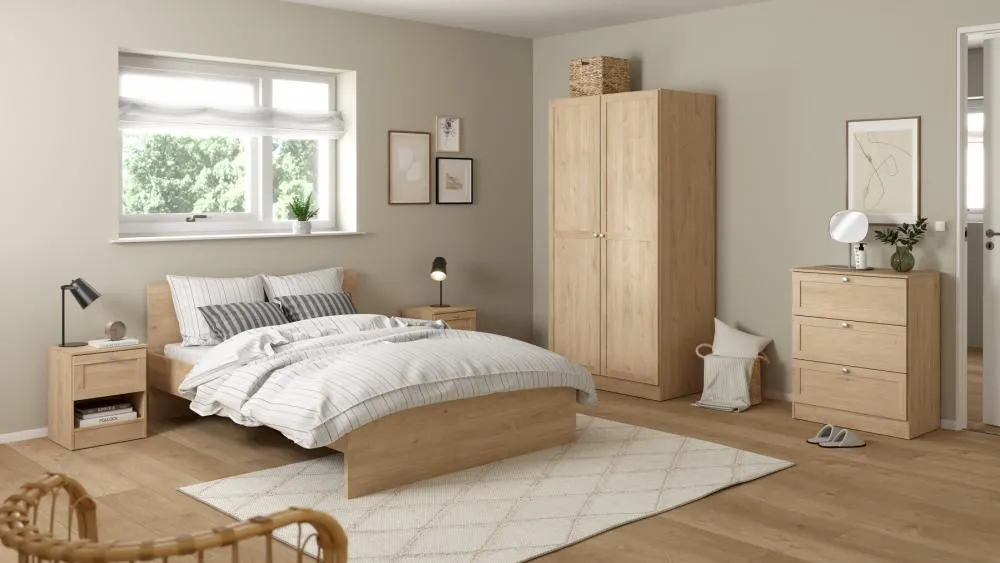 Szafa 2-drzwiowa BILLUND 99 cm Jackson Hickory - TV_68054HLHL