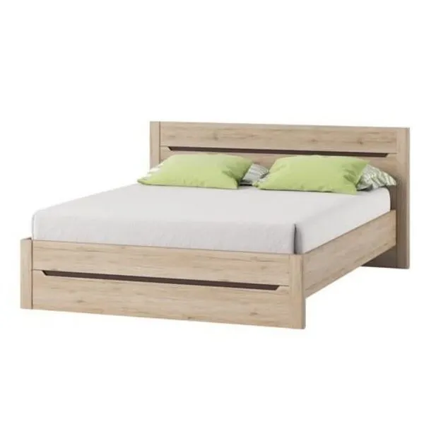 Łóżko DESJO 53 2-osobowe dąb sanremo 160x200cm