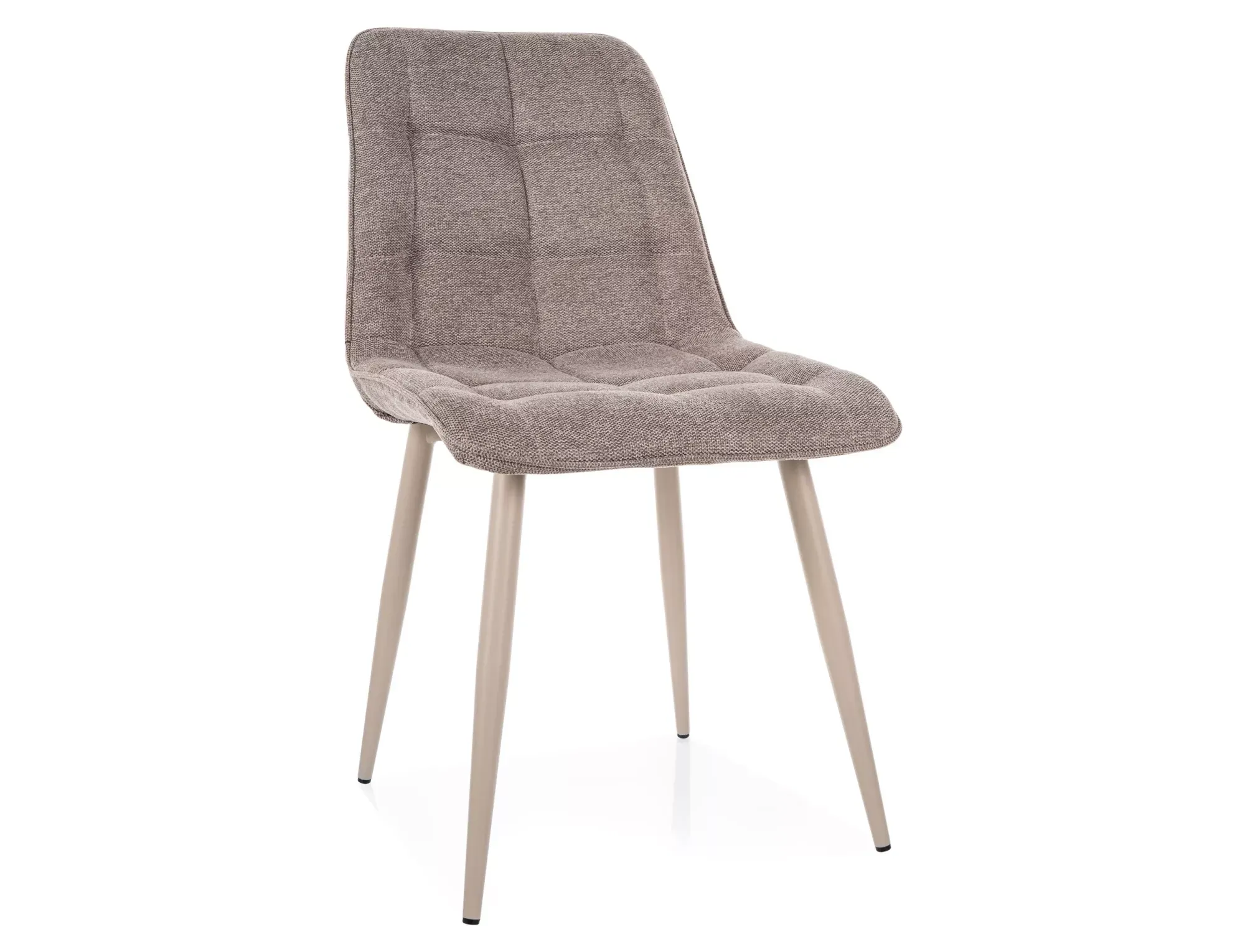 Krzesło tapicerowane CHIC BREGO beżowy/kaszmirowe nogi Krzesło tapicerowane CHIC BREGO beżowy/kaszmirowe nogi