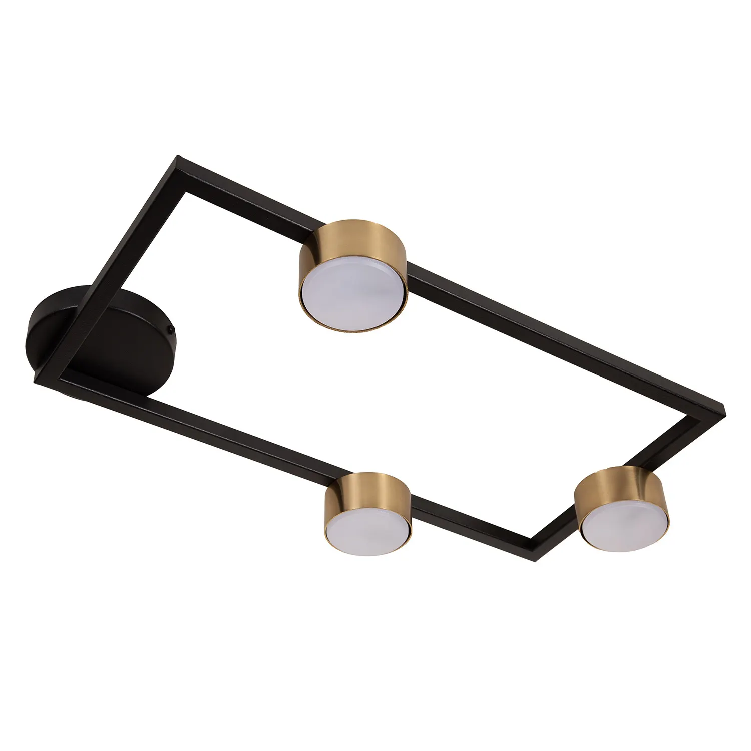 Plafon stalowy FRAME 3 czarny złoty Lampa sufitowa, Oprawa oświetleniowa, Wentylator sufitowy, Urządzenie, Urządzenie elektryczne