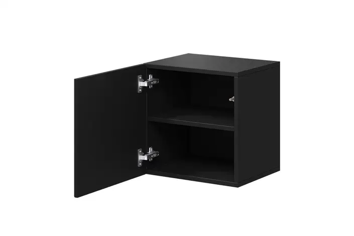 Szafka wisząca ASHA 40 1D - czarny mat - ryflowany front - B_57640