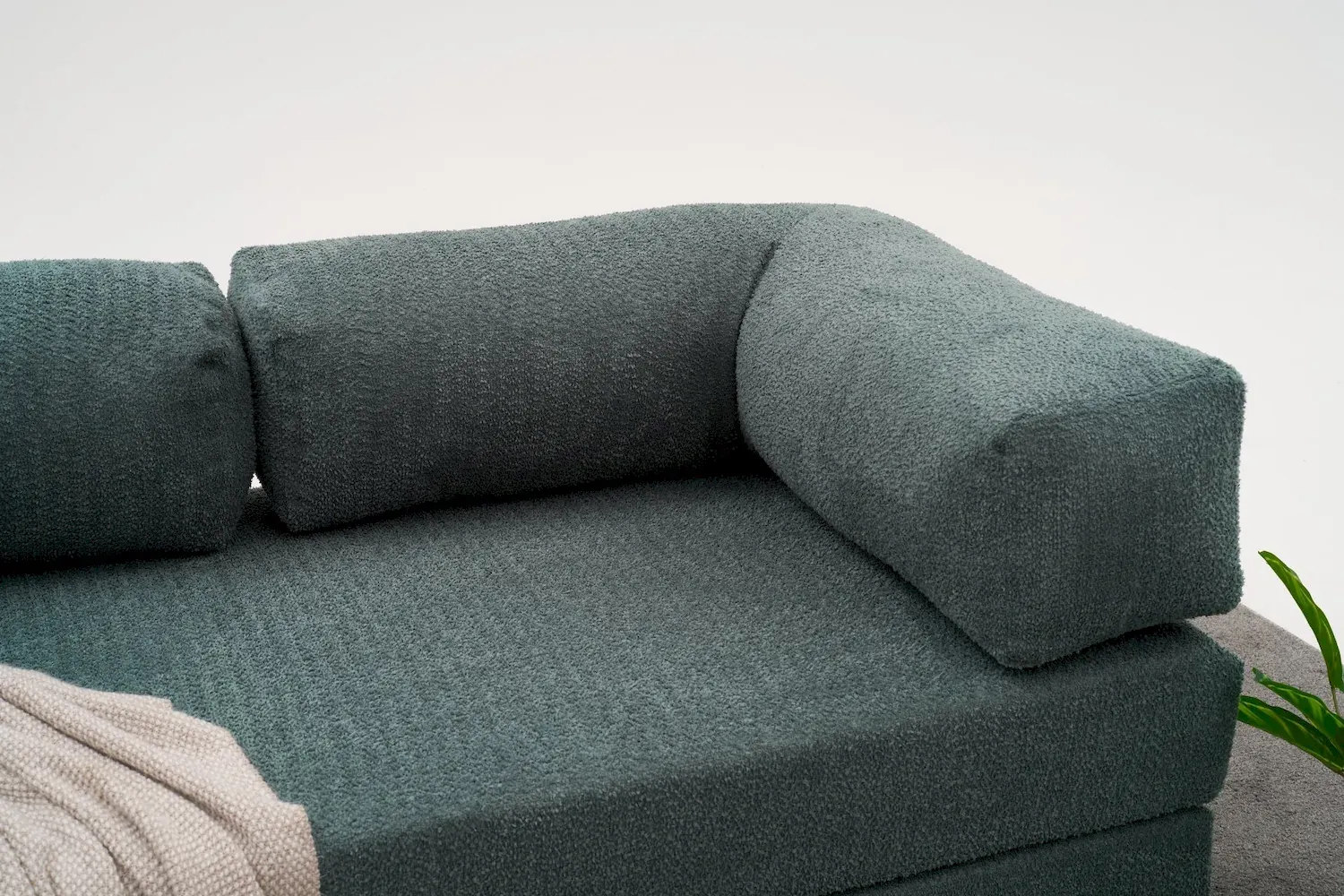 Sofa 3-osobowa rozkładana COMFORT zielona — zdjęcie 5