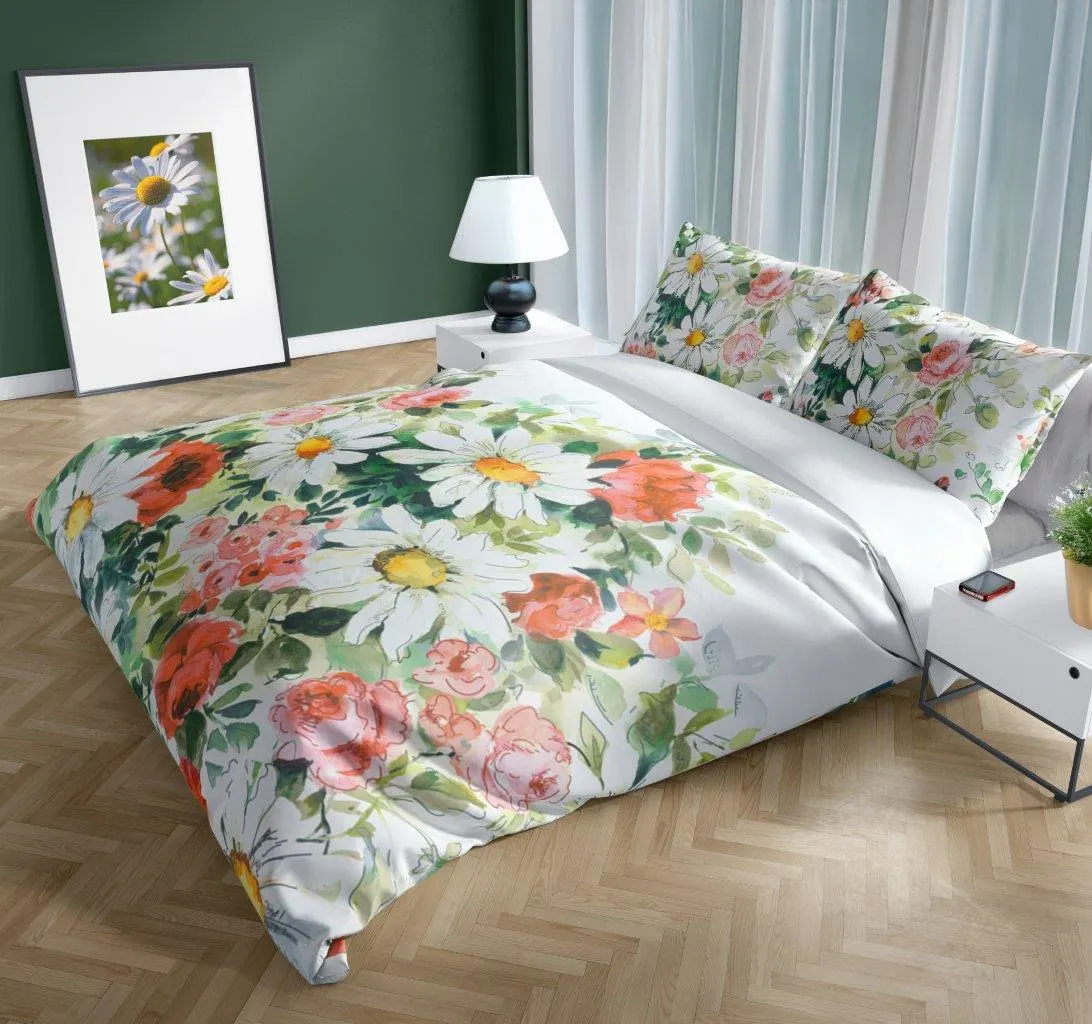 Pościel komplet 160x200+2x70x80 NOBILE 017 satyna bawełaniana fotoprint wielokolorowy - FARO_31228