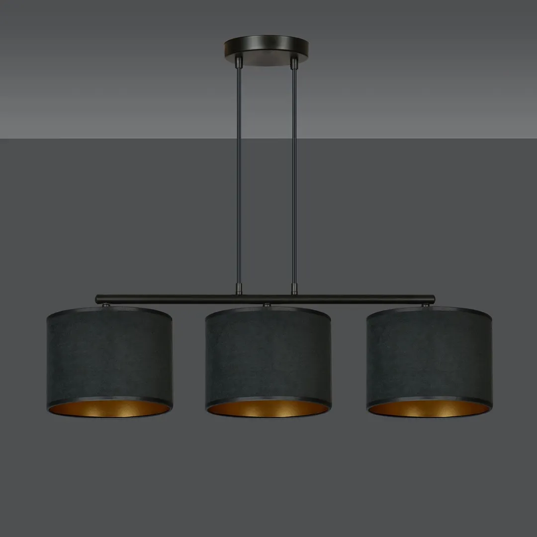 Lampa wisząca HILDE 3 czarny — zdjęcie 3