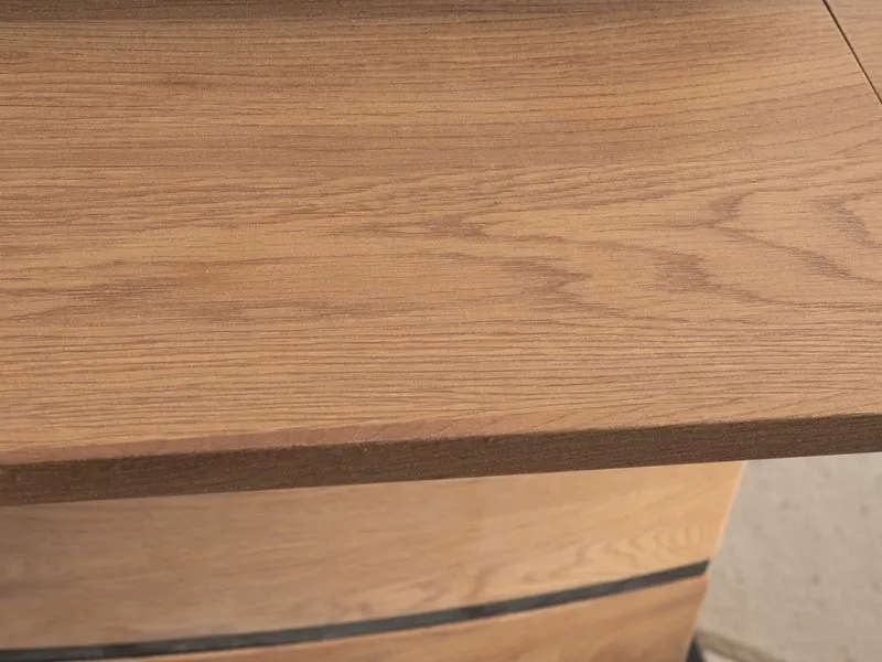 Stół rozkładany LEONARDO dąb/czarny 80x140(180) Signal - LEONARDODD140