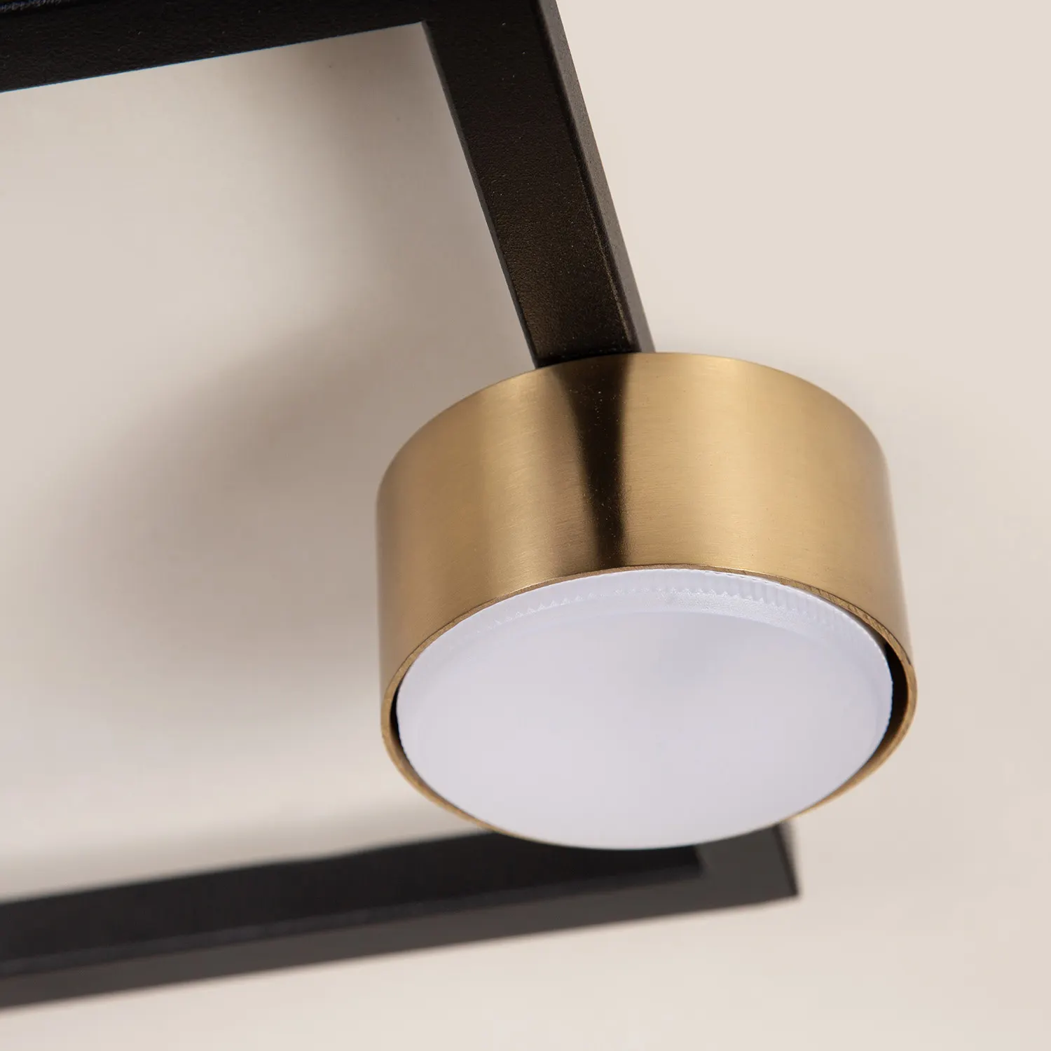 Plafon stalowy FRAME 1 czarny złoty - SI_41282