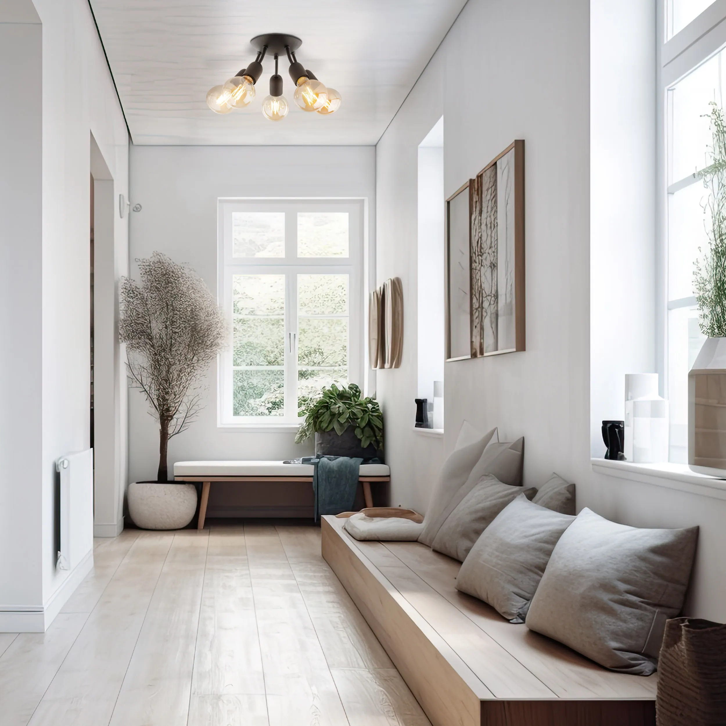 Lampa sufitowa RUBIO czarna na okrągłej podstawie 28x13cm - TK_4830