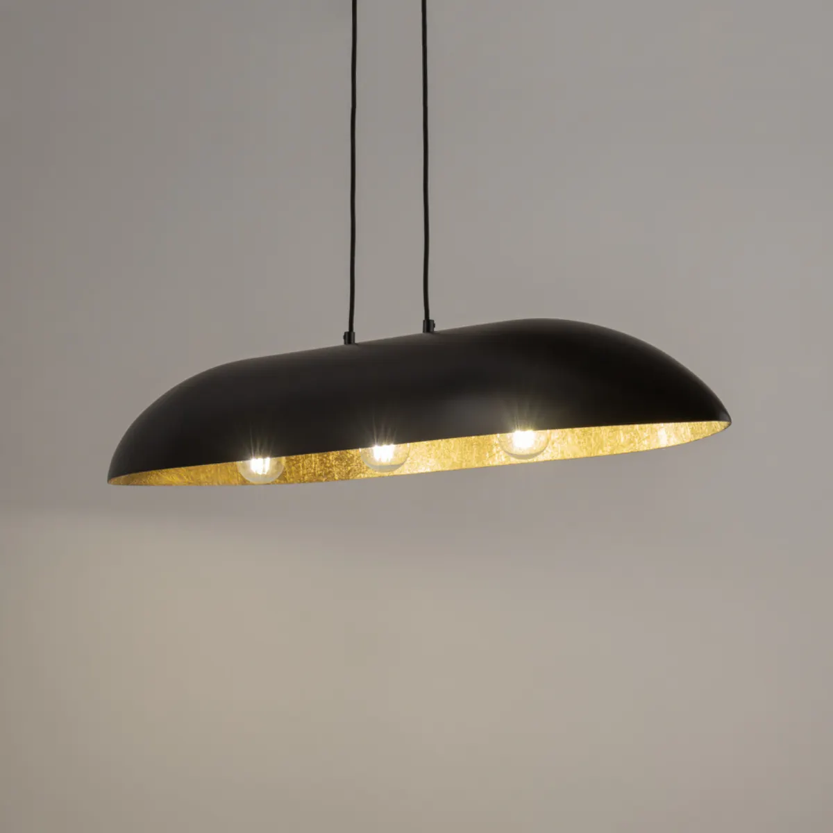 Lampa wisząca GONDOLA L czarno-złota - SI_40632