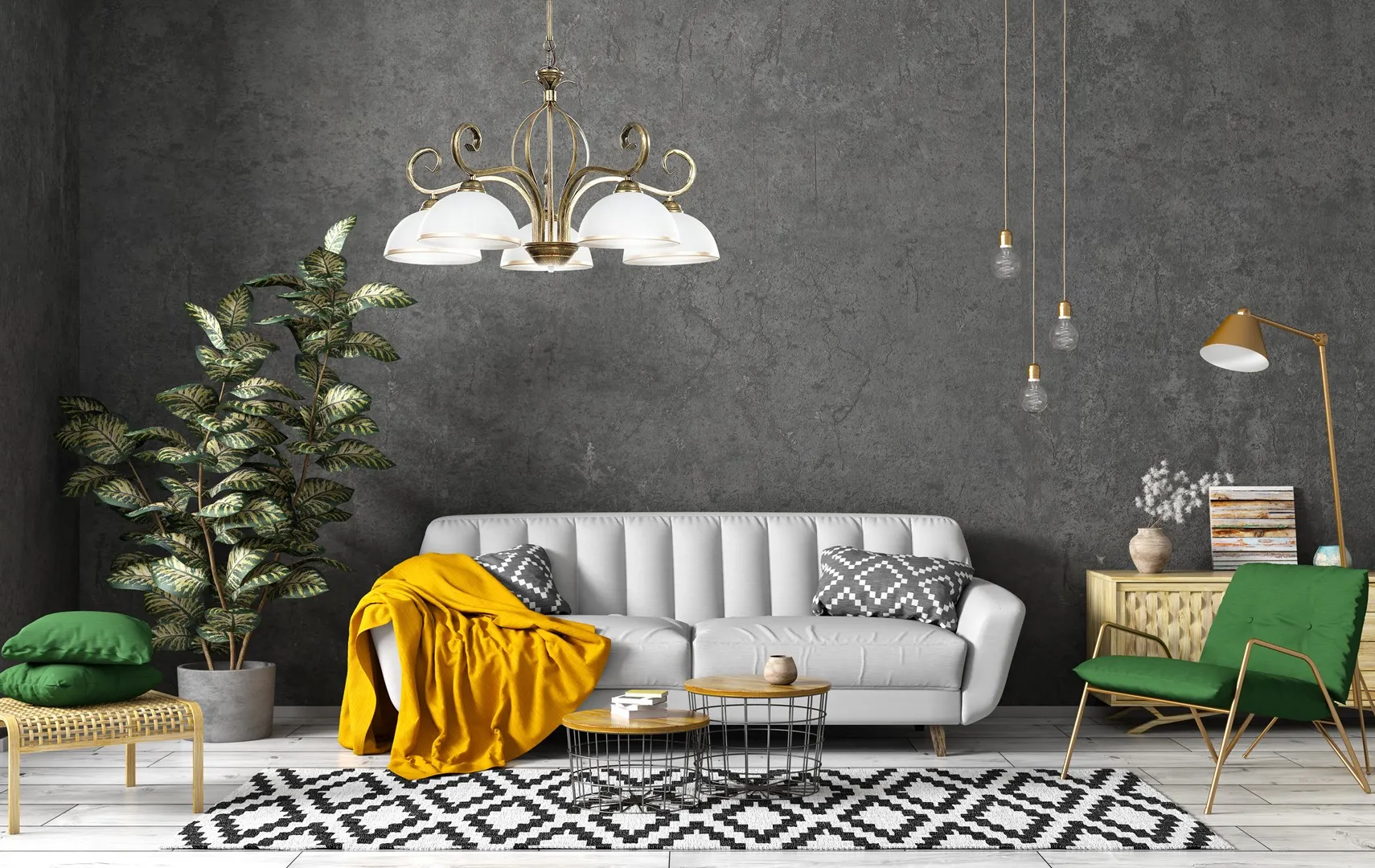 Żyrandol WIVARA Złoty 149/5 - 149/5