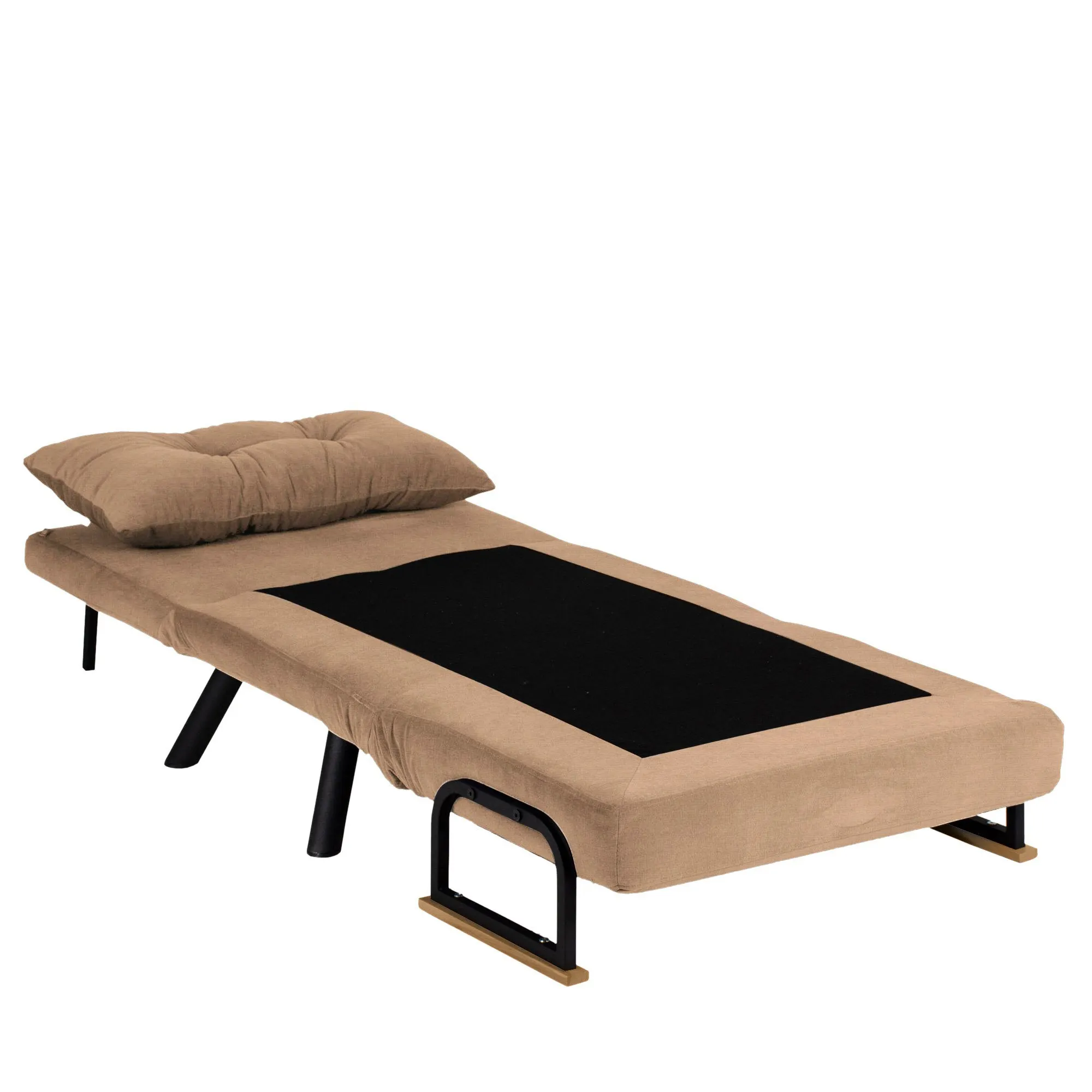 Fotel z funkcją spania SANDO jasnobrązowy - ASI_859FTN2865