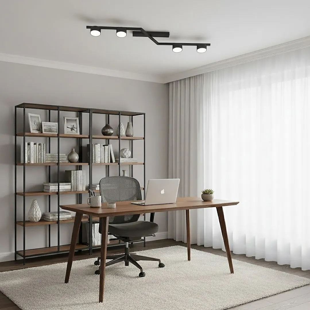 Lampa sufitowa plafon SKAN 4 czarna — zdjęcie 5