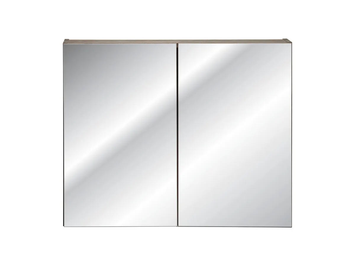 Szafka łazienkowa z lustrem SANTA FE dębowa postarzana 80x65x17cm