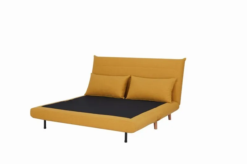Sofa rozkładana SPIKE II tap.138 curry buk Signal