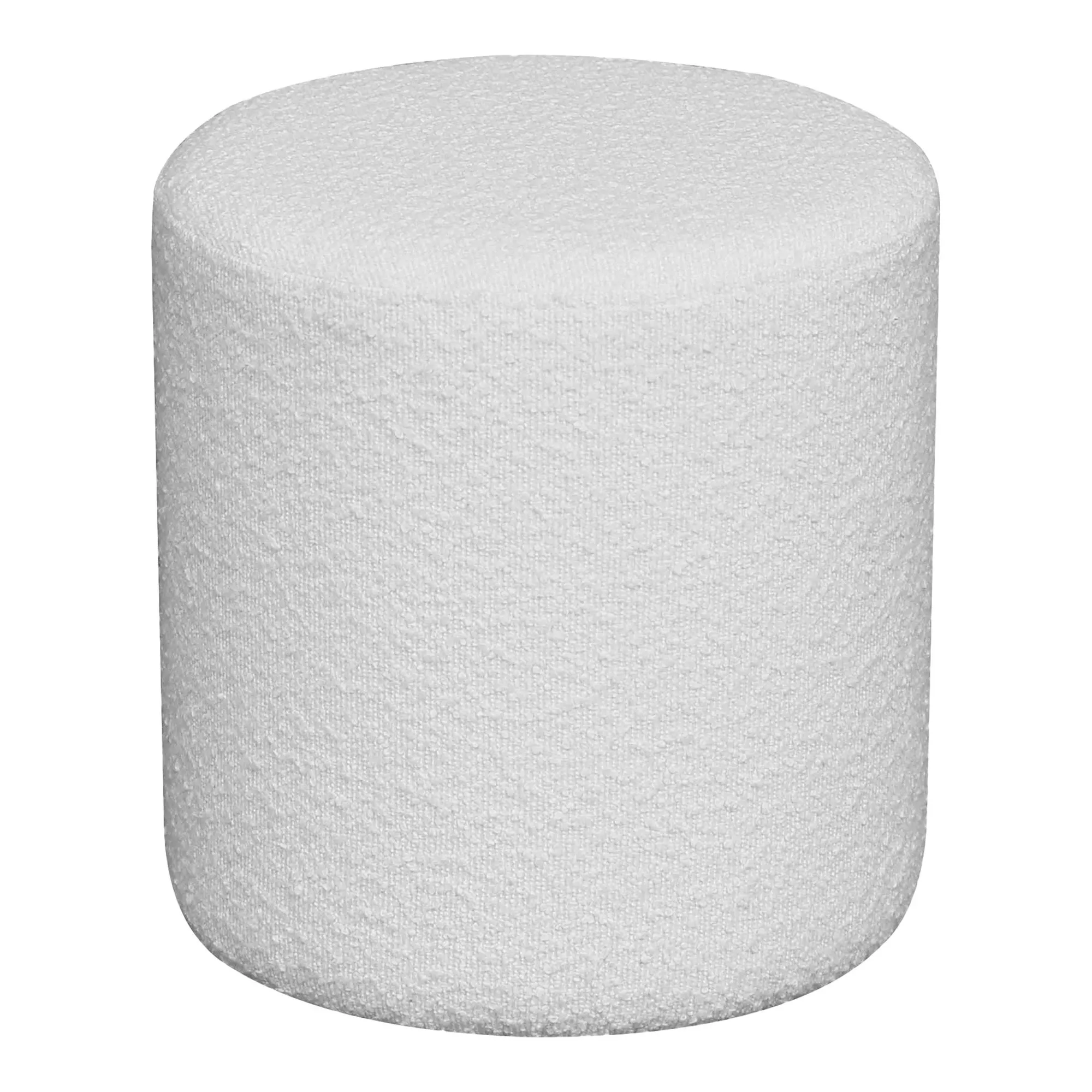 Pufa okrągła EJBY 34x36 Boucle Biały