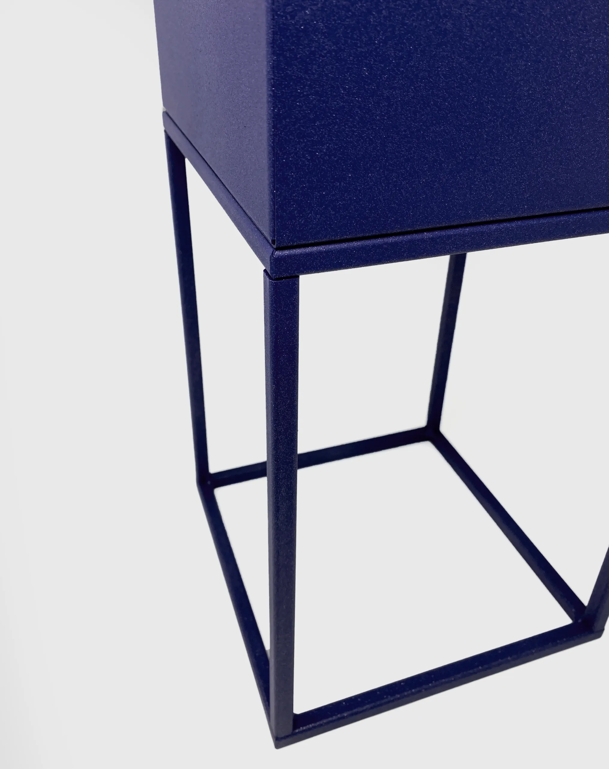 DONICZKA-osłonka na donice metalowa LORIENT L niebieska - LD_TZ000081