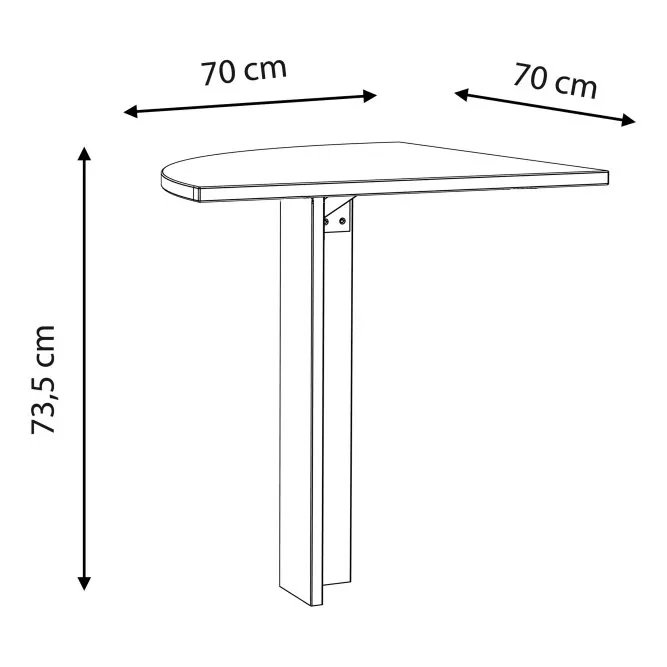 Element łączący 90° CLIF - old wood vintage, beton - CLFB90-C546
