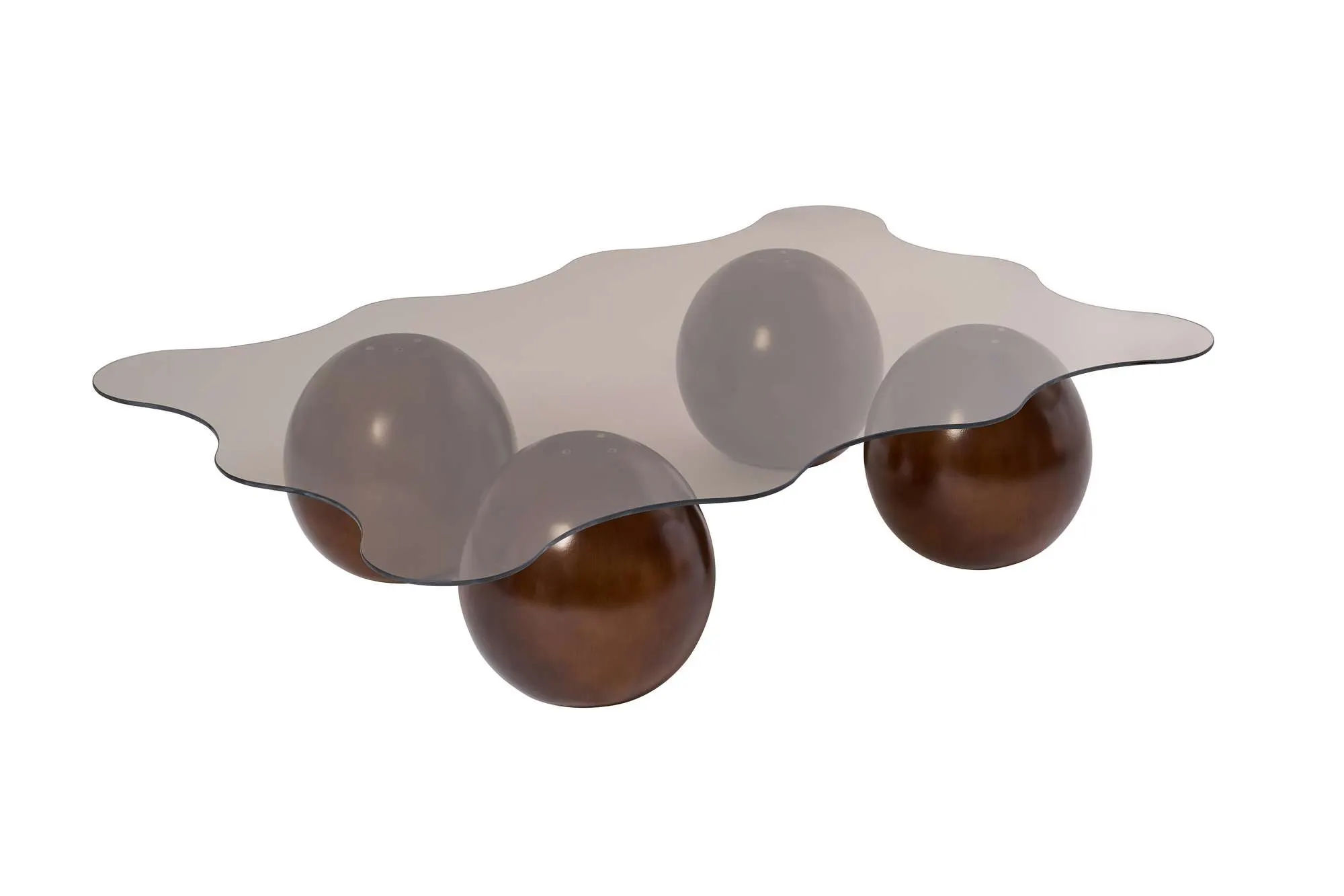 Stolik kawowy NOXA 80x120 cm nogi kuliste orzech blat brązowy Stolik kawowy, Meble, Tabela