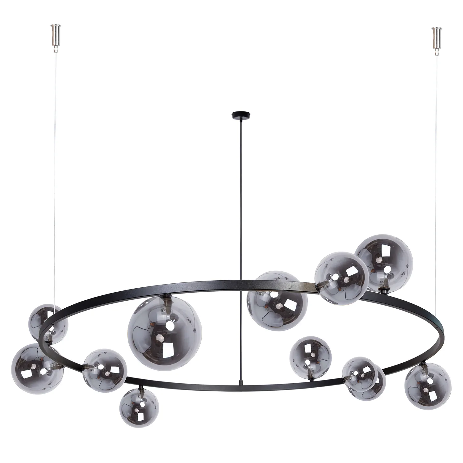 Lampa wisząca BOLERO 12 klosz grafit - SI_41327