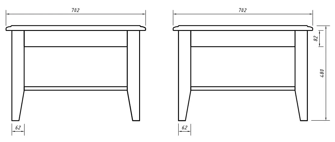 Stolik kawowy BELLUNO ELEGANTE z półką - biały 70x70 cm - PL029B